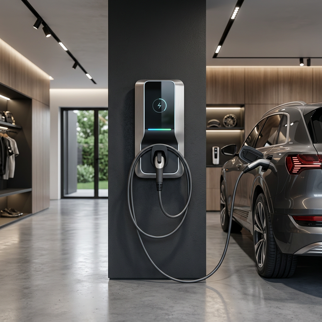 Borne de recharge électrique premium